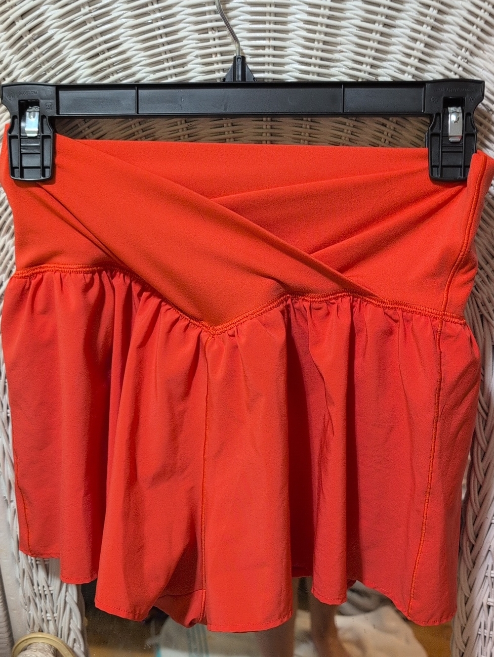 aerie Girls Bright Orange Crossover Waist Skort